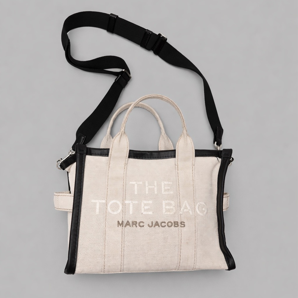 Marc Jacobs Black and Cream Tote Bag